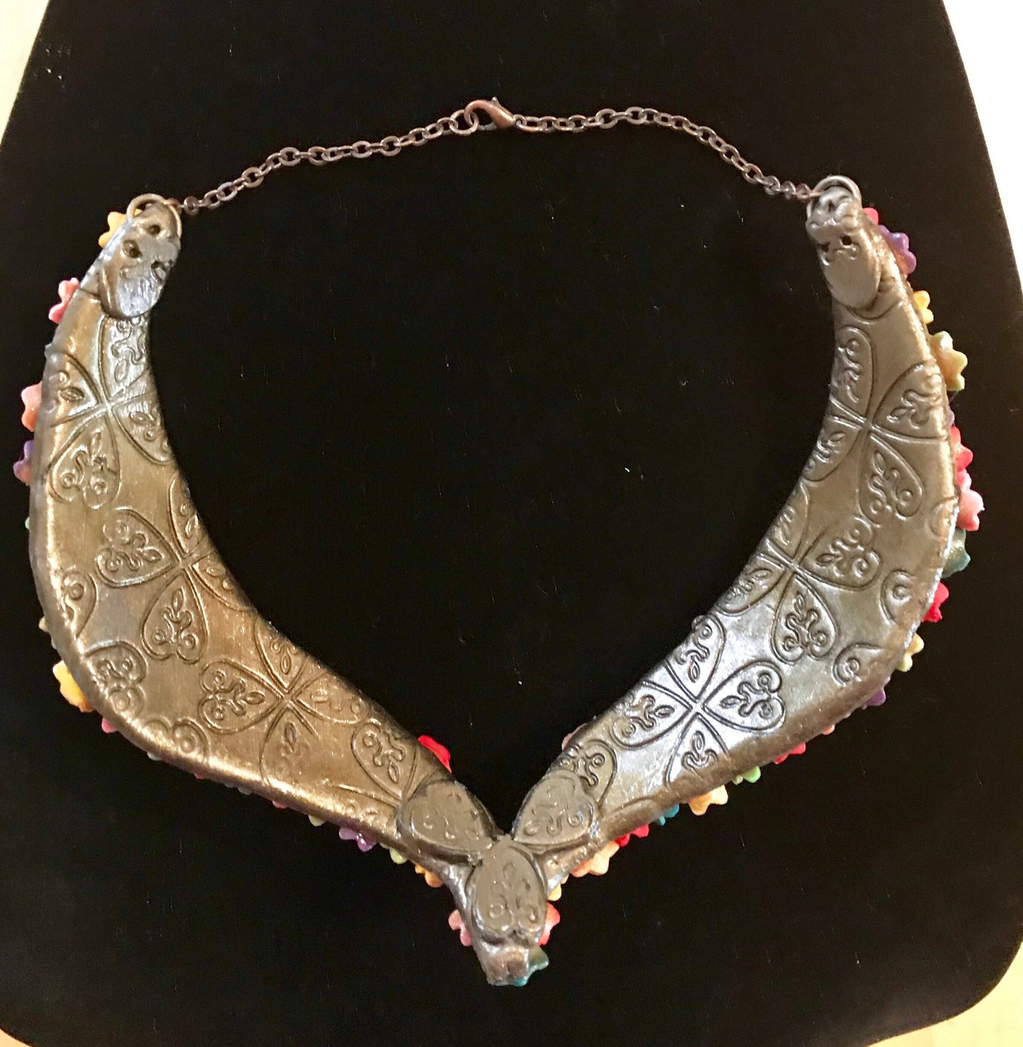 Rhinestones Flower Necklace Set