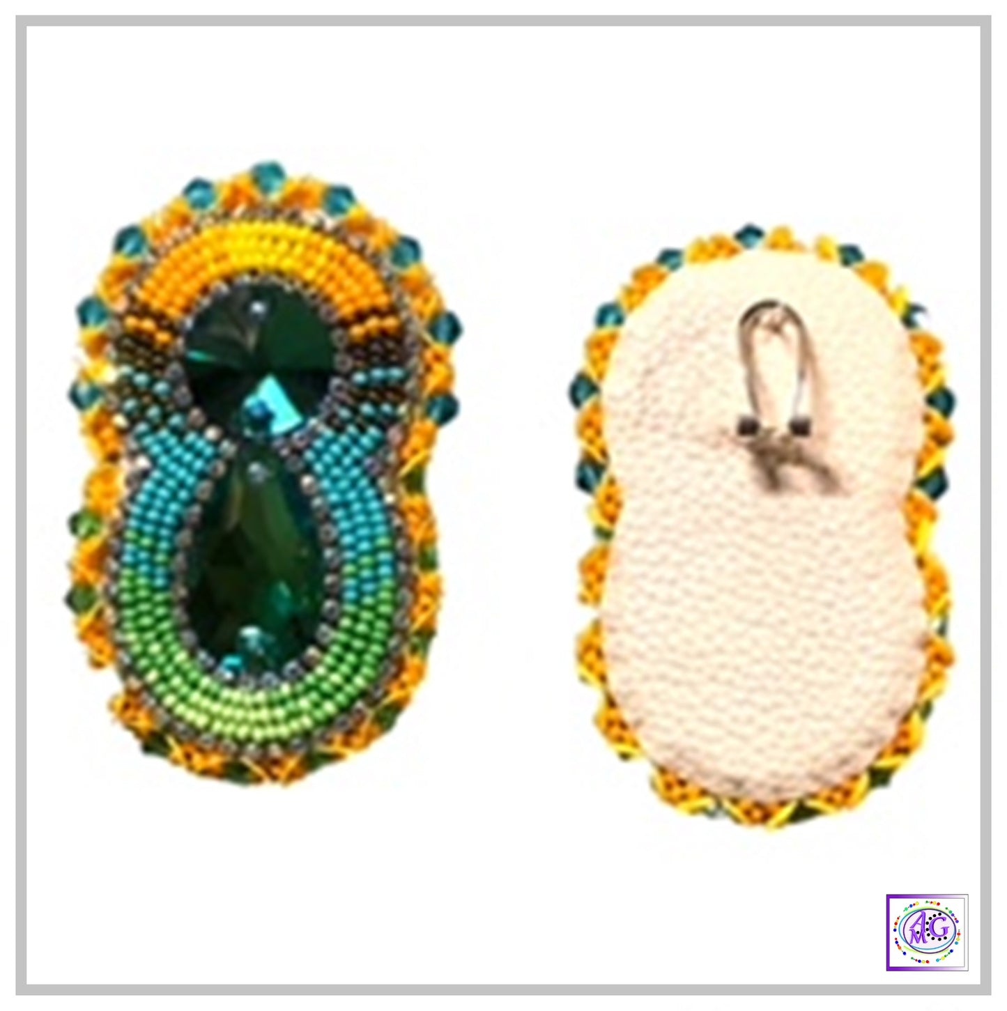 Sunflower Beaded Jewelry Set with Matching Tumbler Cup