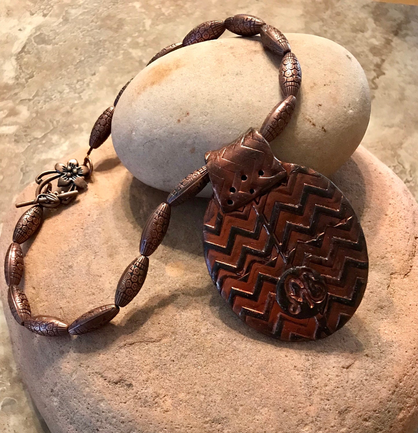 Multi Color Bronze Necklace