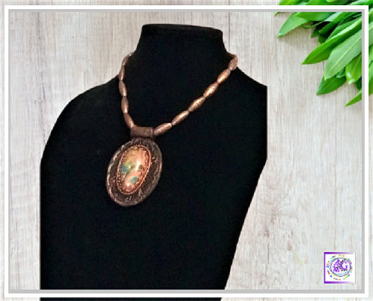 Multi Color Bronze Necklace