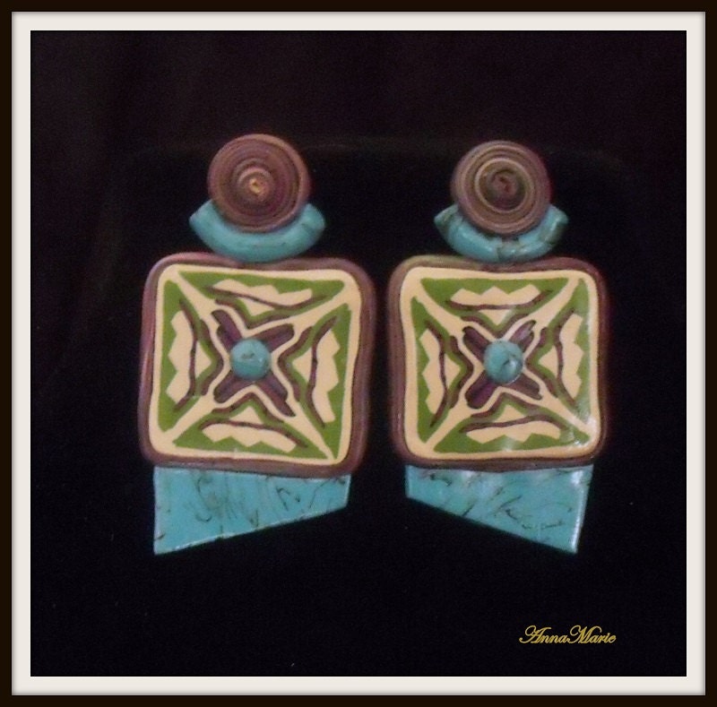 Turquoise and Plum Necklace Set