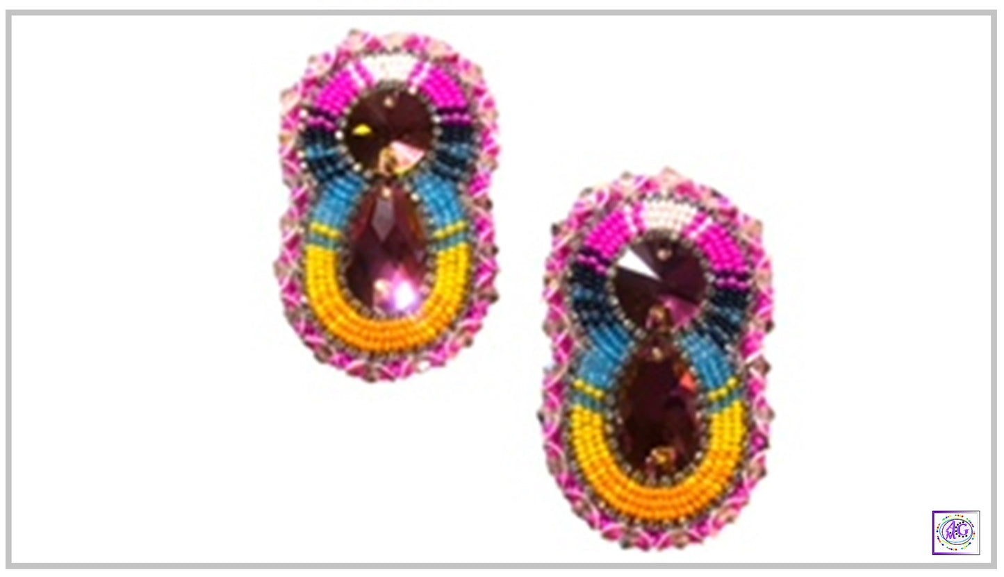 Pink Beaded Jewelry Set with MatchingTumbler