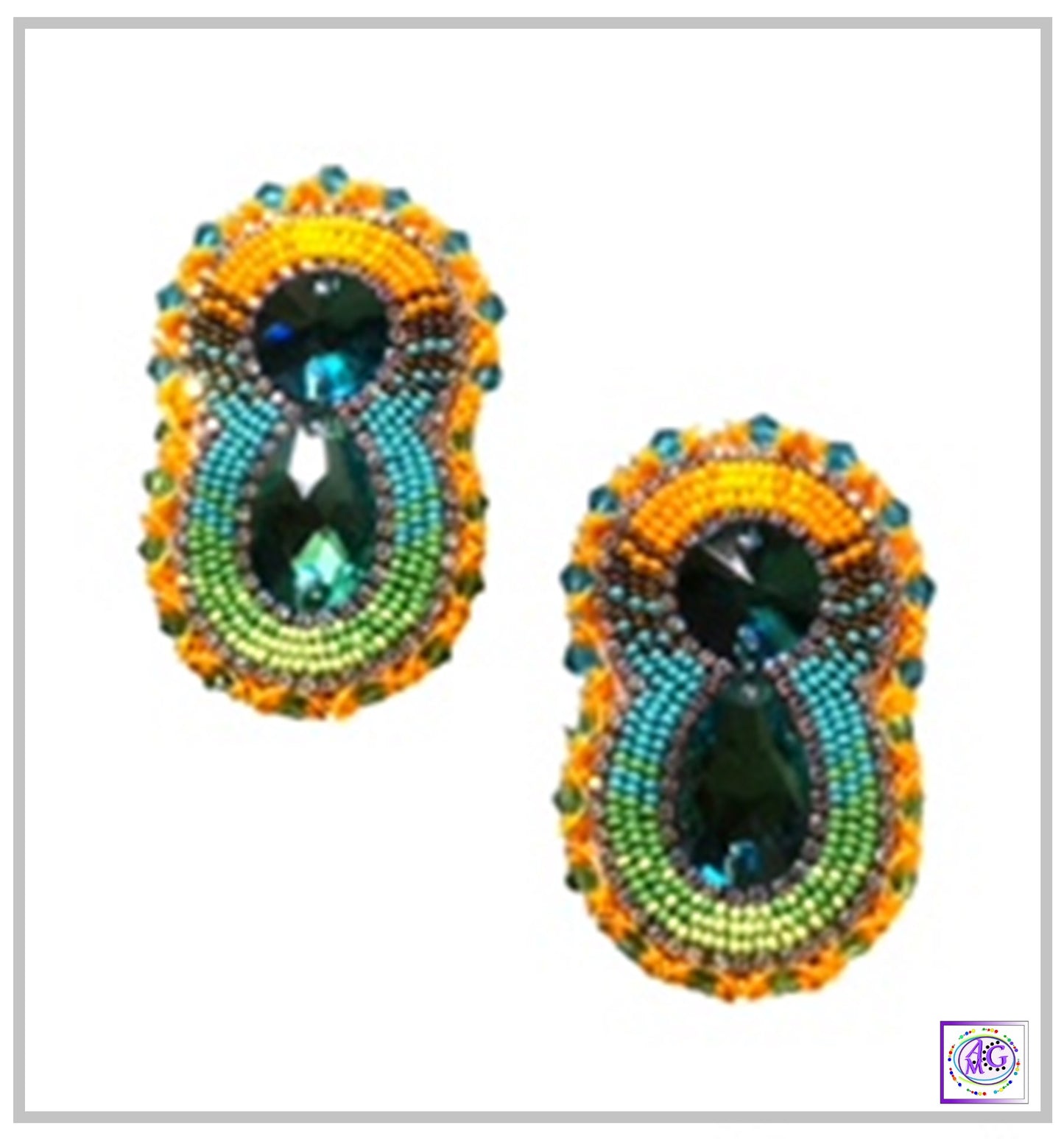 Sunflower Beaded Jewelry Set with Matching Tumbler Cup